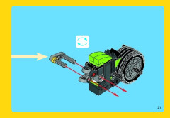 LEGO 31018 instructions page 21 – build guide