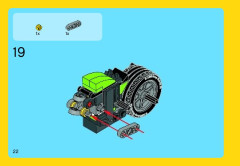 LEGO 31018 instructions page 22 – build guide