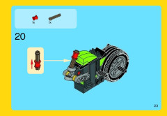 LEGO 31018 instructions page 23 – build guide
