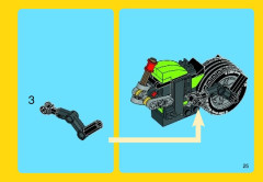 LEGO 31018 instructions page 25 – build guide