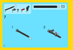 LEGO 31018 instructions page 6 – build guide