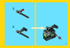 LEGO 31018 instructions page 7 – build guide