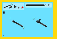 LEGO 31018 instructions page 8 – build guide