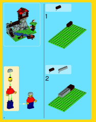 LEGO 31025 instructions page 2 – build guide