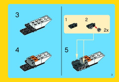LEGO 31028 instructions page 3 – build guide