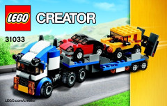 LEGO 31033 instructions page 1 – build guide