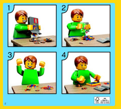 LEGO 31036 instructions page 2 – build guide
