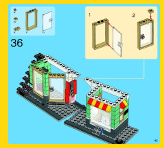LEGO 31036 instructions page 45 – build guide