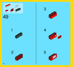 LEGO 31036 instructions page 54 – build guide