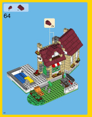 LEGO 31038 instructions page 64 – build guide