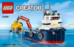 LEGO 31045 instructions page 1 – build guide