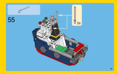 LEGO 31045 instructions page 49 – build guide