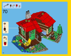 LEGO 31048 instructions page 74 – build guide