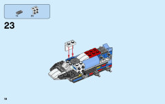 LEGO 31049 instructions page 18 – build guide