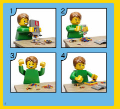 LEGO 31050 instructions page 2 – build guide
