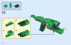 LEGO 31058 instructions page 14 – build guide