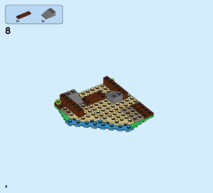 LEGO 31078 instructions page 8 – build guide