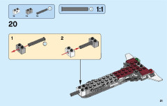 LEGO 31086 instructions page 21 – build guide