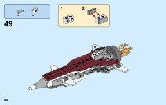 LEGO 31086 instructions page 44 – build guide