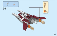 LEGO 31086 instructions page 33 – build guide