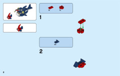 LEGO 31088 instructions page 2 – build guide