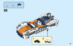 LEGO 31089 instructions page 43 – build guide