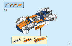 LEGO 31089 instructions page 45 – build guide
