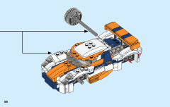 LEGO 31089 instructions page 58 – build guide