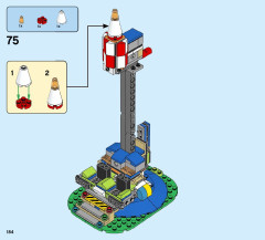 LEGO 31095 instructions page 184 – build guide