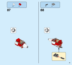LEGO 31095 instructions page 71 – build guide