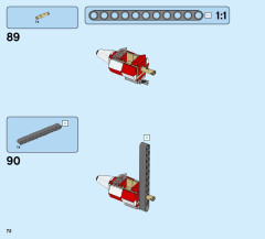 LEGO 31095 instructions page 72 – build guide