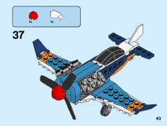 LEGO 31099 instructions page 43 – build guide