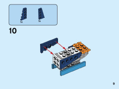 LEGO 31099 instructions page 9 – build guide