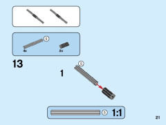 LEGO 31101 instructions page 21 – build guide