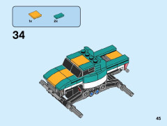 LEGO 31101 instructions page 45 – build guide
