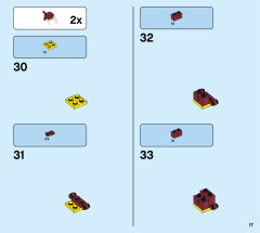 LEGO 31102 instructions page 17 – build guide