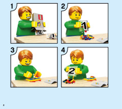 LEGO 31102 instructions page 2 – build guide