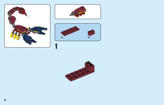 LEGO 31102 instructions page 2 – build guide