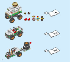 LEGO 31104 instructions page 2 – build guide
