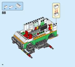 LEGO 31104 instructions page 74 – build guide