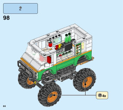 LEGO 31104 instructions page 84 – build guide