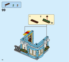 LEGO 31105 instructions page 72 – build guide