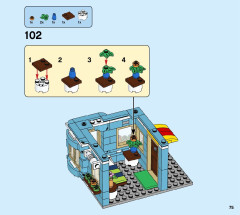 LEGO 31105 instructions page 75 – build guide