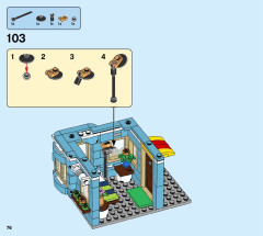 LEGO 31105 instructions page 76 – build guide