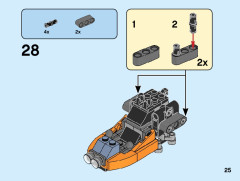 LEGO 31111 instructions page 25 – build guide
