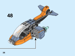 LEGO 31111 instructions page 38 – build guide