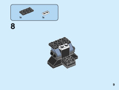 LEGO 31111 instructions page 9 – build guide