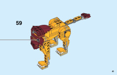 LEGO 31112 instructions page 41 – build guide