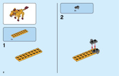 LEGO 31112 instructions page 2 – build guide