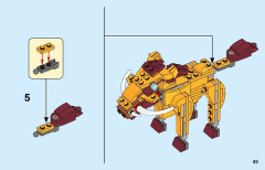 LEGO 31112 instructions page 43 – build guide